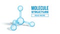 Ammonia Molecule Structure Landing Page Vector Royalty Free Stock Photo