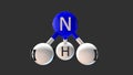 Ammonia NH3 inorganic chemical compound 3D Illustration