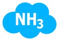 Ammoniac Cloud Raster Icon Illustration