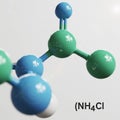 Ammonium Chloride Molecular Model Royalty Free Stock Photo