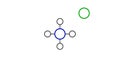 ammonium chloride molecule, structural chemical formula, ball-and-stick model, isolated image sal ammoniac