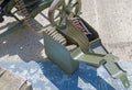 Ammunition box and machine-gun belt Royalty Free Stock Photo