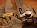 Ammunition and Cowboy Gun Royalty Free Stock Photo