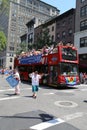 Amnesty International group demanding freedom for Chelsea Manning (born Bradley Manning) during LGBT Pride Parade in New York