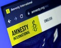 Amnesty International human rights organization Royalty Free Stock Photo