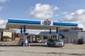 Amoco gas and fuel station. Amoco is a division of BP and British Petroleum