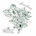 Amoeba Hand-drawn image