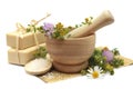 ÃÂ¡amomile, tutsan and cosmetics Royalty Free Stock Photo