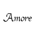 Amore hand drawn phrase.