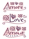 Amore, love, amour