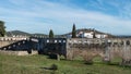 Amoreira aqueduct in elvas city in portugal Royalty Free Stock Photo