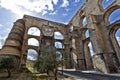 Amoreira Aqueduct in Elvas, Portugal Royalty Free Stock Photo