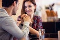 Amorous couple looking each other Royalty Free Stock Photo