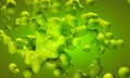 Amorphous globular green mass Royalty Free Stock Photo