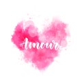 Amour - handwritten lettering