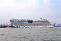 Amous cruise liner AIDA leaves