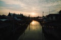 Ampawa the famous Thailand floating market Royalty Free Stock Photo