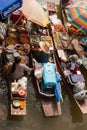 Ampawa Floating Market Royalty Free Stock Photo