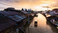 Ampawa floating market Royalty Free Stock Photo