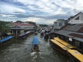 Ampawa, Samut Songkhram, Thailand. - july 16, 2016 : Floating ma