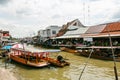 Ampawa, Thailand, 6 july 2561 Books is a famous tourist destination. Where people come to spend money for leisure travel during th