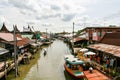 Ampawa, Thailand, 6 july 2561 Books is a famous tourist destination. Where people come to spend money for leisure travel during th