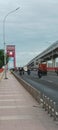 Traffic at Ampera Bridge