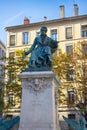 Ampere square and the monument to Andre-Marie Ampere