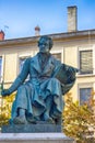 Ampere square and the monument to Andre-Marie Ampere