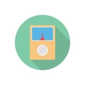 Ampere vector flat colour icon Royalty Free Stock Photo