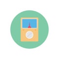 Ampere vector flat colour icon Royalty Free Stock Photo