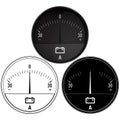 Ampermeter set. Auto accumulator charging Royalty Free Stock Photo