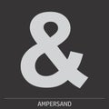 Ampersand icon illustration
