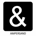 Ampersand icon illustration