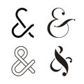 Ampersand icon set