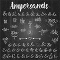 Ampersands Hand Drawn and catchwords