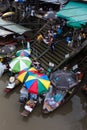 Amphawa Floating market, Thailand Royalty Free Stock Photo