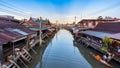 Amphawa floting market, Samut Songkhram, THAILAND - July 26 2020 Royalty Free Stock Photo