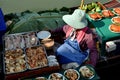 Amphawa, Thailand: Food Vendor at Floating Market Royalty Free Stock Photo