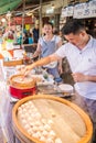 Making chinese dumpling