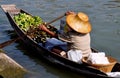 Amphawa, Thailand: Woman Paddling Boat