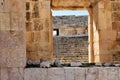 Amphitheater in the ancient Roman city in Jerash, Jordan Royalty Free Stock Photo