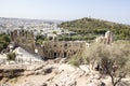Amphitheater in the city of Athens, Greece. View from above
