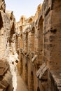 Amphitheater of El Jem in Djem, Tunisia Royalty Free Stock Photo