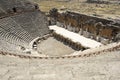 Amphitheater in Hierapolis/Pamukkale. Royalty Free Stock Photo