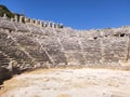 Ancient theater of Perga. Amphitheater. Ancient city. Turkey. Manavgat. Antalya. Landmarks of Turkey