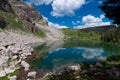 Amphitheater Lake at Grand Teton Royalty Free Stock Photo