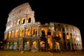 Amphitheatre Colosseum in the city Rome at night