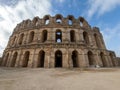 The Amphitheatre of El Jem modern-day city of El Djem, Tunisia, formerly Thysdrus Royalty Free Stock Photo