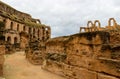 Amphitheatre of El Jem, Tunisia Royalty Free Stock Photo